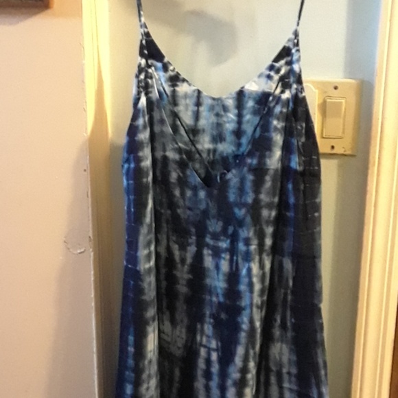 Blue Tie Die dress, size S - Picture 3 of 5